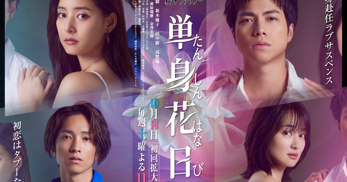 ジャニーズWEST重岡大毅＆SixTONES田中樹出演「単身花日」メイン 