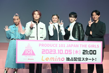 「PRODUCE 101 JAPAN THE GIRLS」トレーナー陣