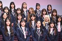 「PRODUCE 101 JAPAN THE GIRLS」概要発表会見の様子。