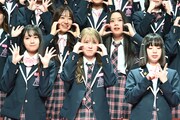 「PRODUCE 101 JAPAN THE GIRLS」概要発表会見の様子。