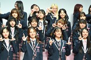 「PRODUCE 101 JAPAN THE GIRLS」概要発表会見の様子。