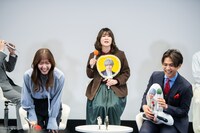 「推しが上司になりまして」記者会見の様子。