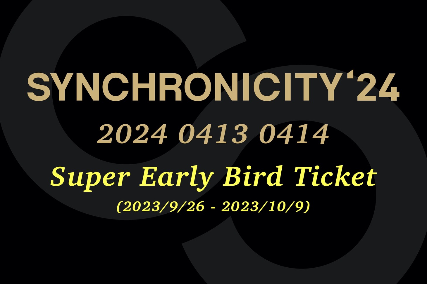「SYNCHRONICITY'24」告知画像