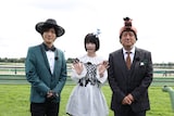 左からDAIGO(BREAKERZ)、あの、佐野瑞樹アナウンサー。(c)フジテレビ