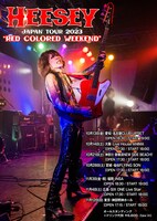 「HEESEY JAPAN TOUR 2023『RED COLORED WEEKEND』」フライヤー