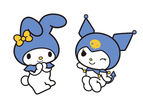 青色になったマイメロディ＆クロミ。(c) 2023 SANRIO CO., LTD. APPROVAL NO. L638017