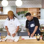 左から¥ellow Bucks、漢 a.k.a. GAMI。