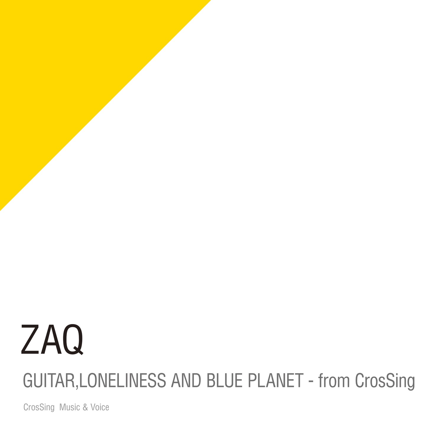 ZAQ「ギターと孤独と蒼い惑星」配信ジャケット