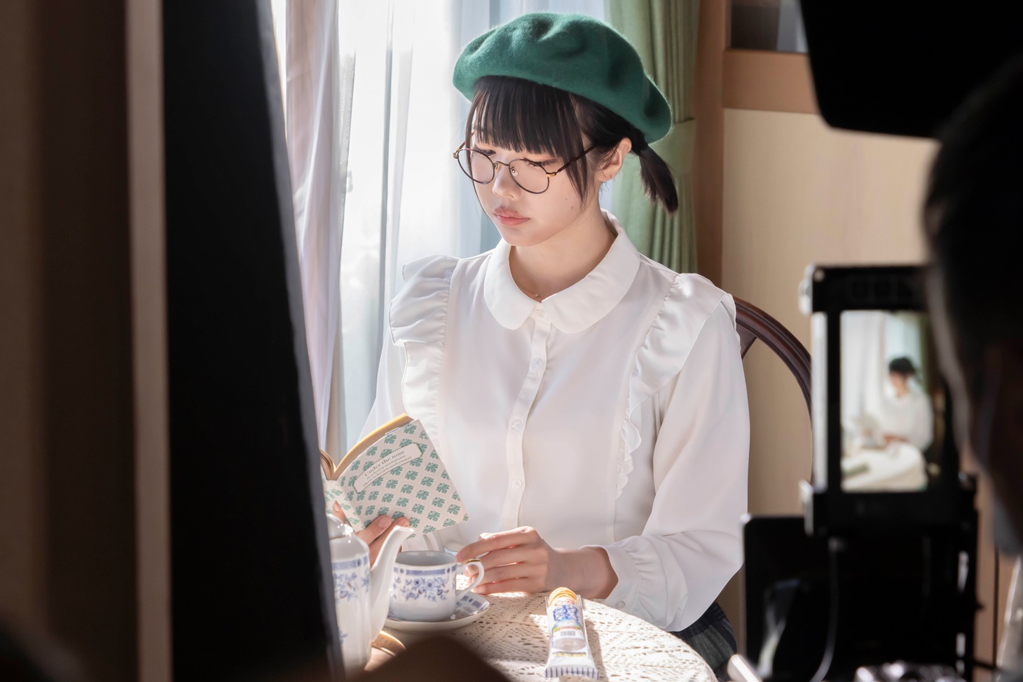 「あのちぇん」編の撮影風景。