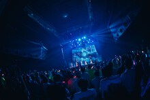 アンスリューム「すーぱーしゃいん!!!!!!」の様子。（撮影：真島洸）