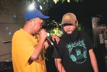 サイプレス上野とロベルト吉野（撮影：廣田達也）