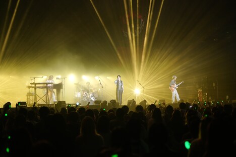 Mrs. GREEN APPLEのライブの様子。