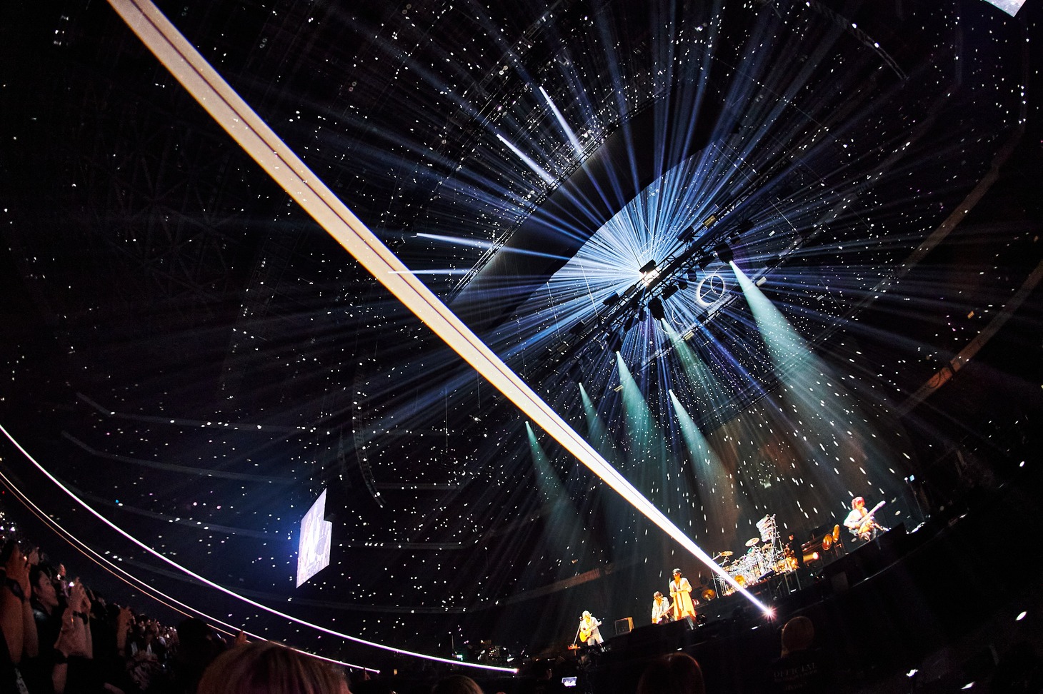 「LUNA SEA DUAL ARENA TOUR 2023」神奈川・Kアリーナ横浜公演の様子。