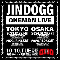「Jin Dogg ONE MAN LIVE TOKYO / OSAKA」告知ビジュアル
