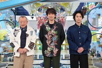 TBS系「A-Studio＋」より左から笑福亭鶴瓶、江口洋介、藤ヶ谷太輔。(c)TBS