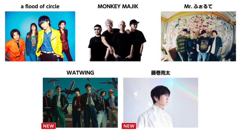 11月5日出演アーティスト一覧。