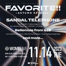 「SANDAL TELEPHONE Presents “Favorite!! -Autumn Special”」告知ビジュアル