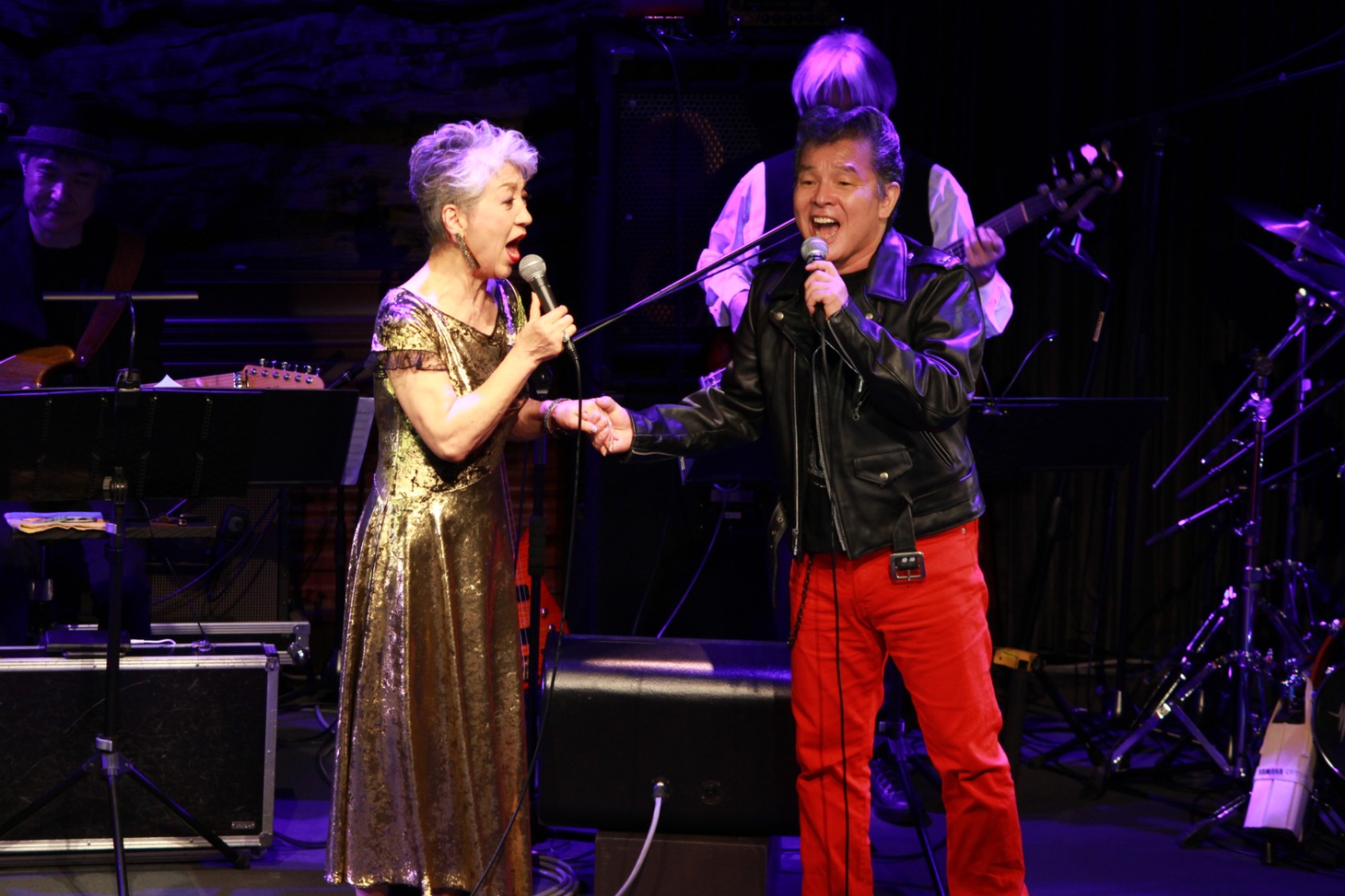 過去に行われた中尾ミエのライブより。