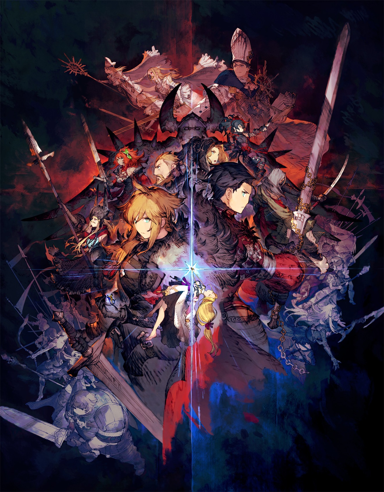 「FINAL FANTASY BRAVE EXVIUS 幻影戦争」キービジュアル