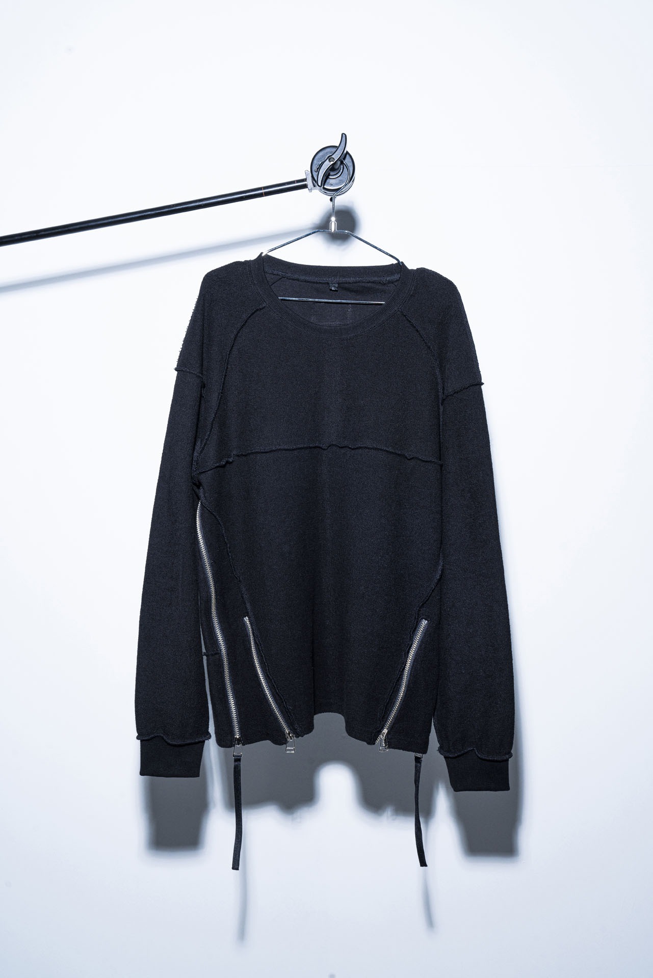 mILLELIz original pile zipper sweat（Black）