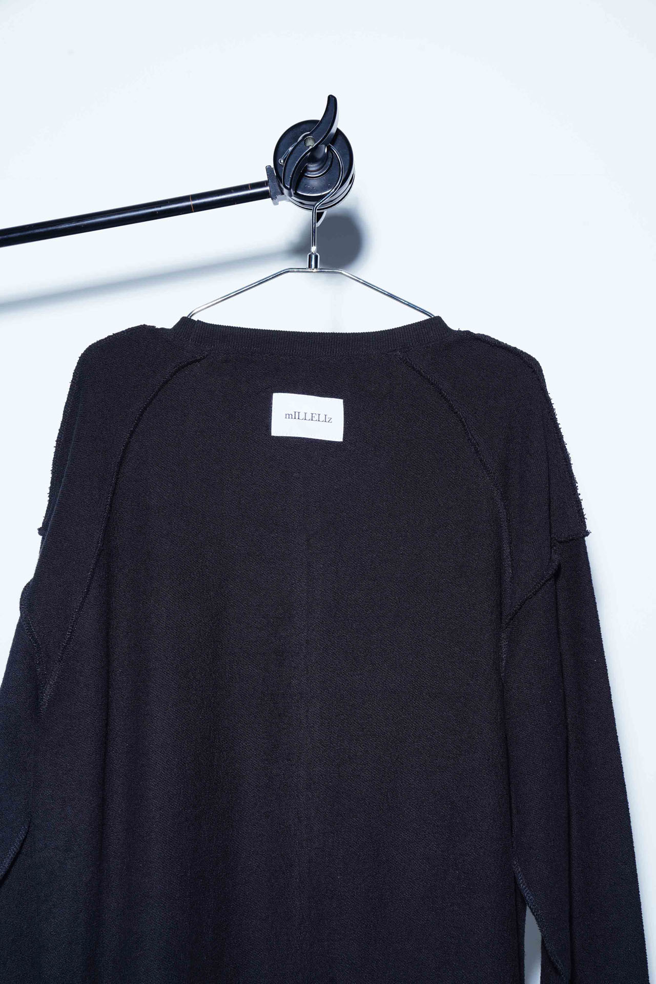mILLELIz original pile zipper sweat（Black）