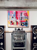 「『ECHOES~A Post-Punk Mixtape』Yoichiro Ito Art Exhibition」展示の様子。