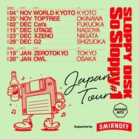 「Sloppy Disk "So Sloppy #1" Japan Supported by SMIRNOFF」告知ビジュアル