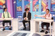 左から矢部浩之、宮野真守、岡村隆史(c)フジテレビ