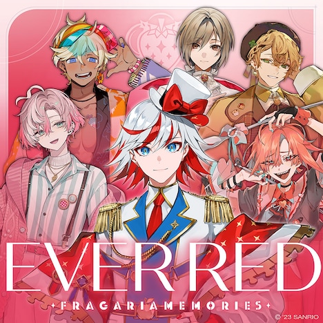 フラガリアメモリーズ（RED BOUQUET）「EVER RED」配信ジャケット (c)'23 SANRIO