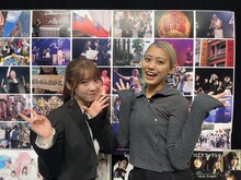 左から山岸理子と岸本ゆめの。(c)テレビ朝日