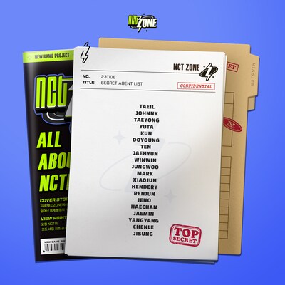 NCT 127、NCT DREAM、WayVメンバーの名前が記された「NCT ZONE」新ビジュアル