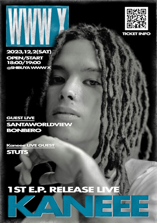 「Kaneee 1st E.P. release live」告知ビジュアル