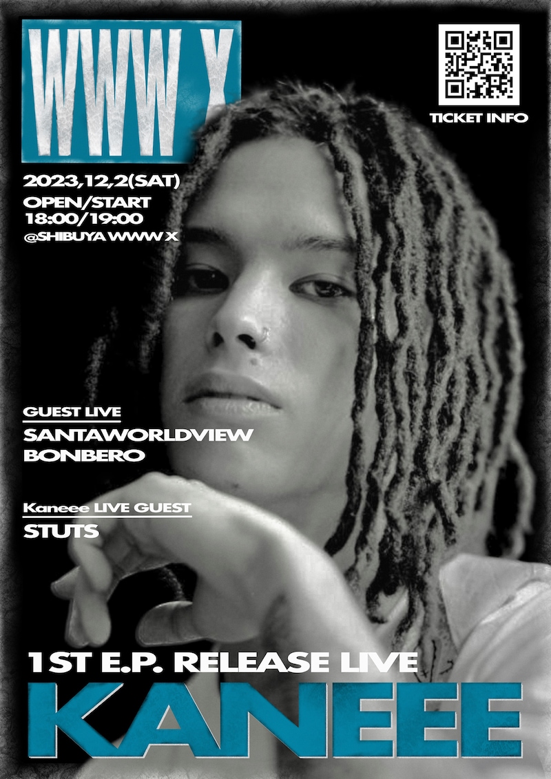 「Kaneee 1st E.P. release live」告知ビジュアル