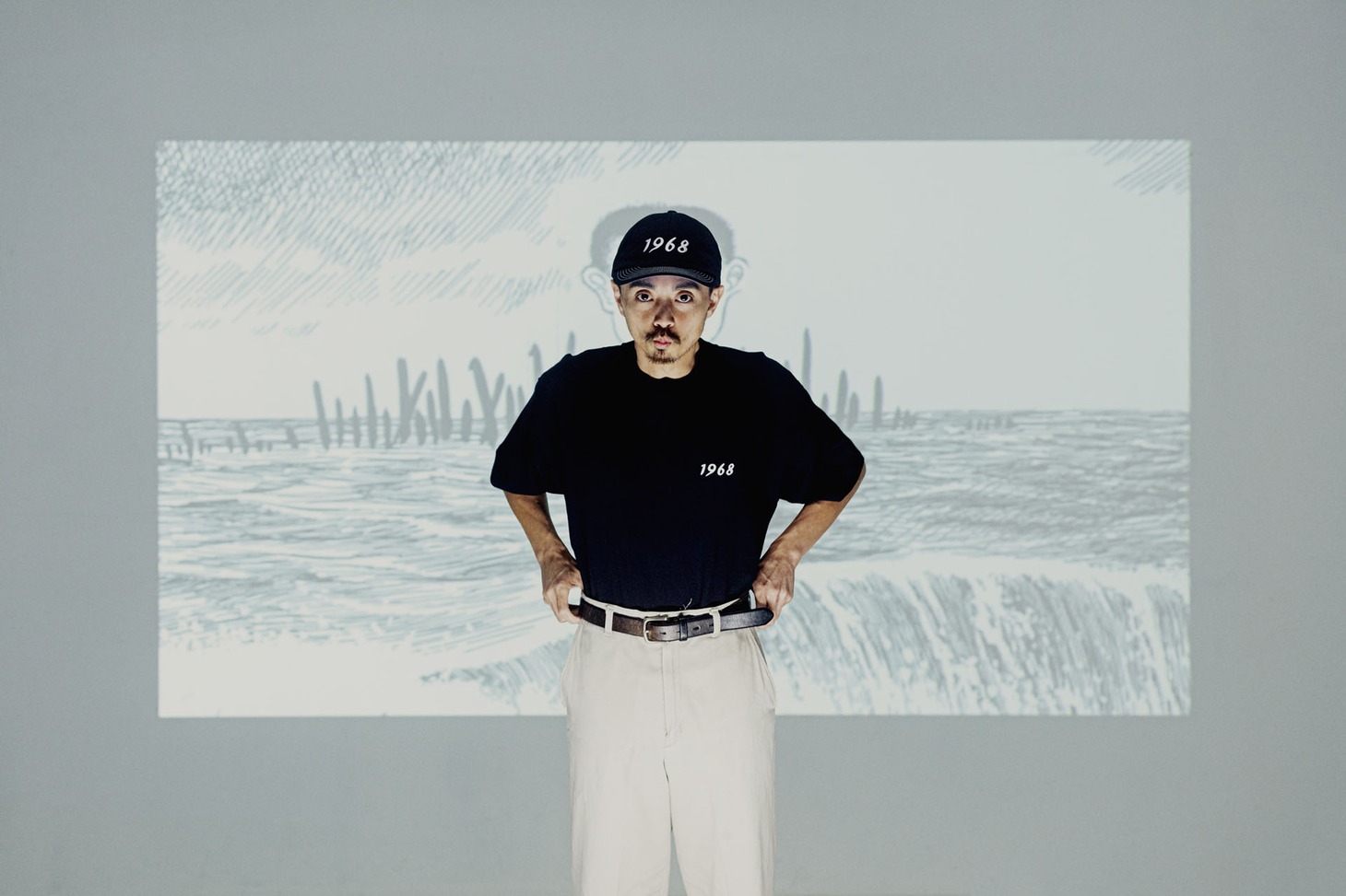 「NEMES×POWERHOUSE presents 1968」ルックより。
