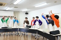 結果発表の様子。