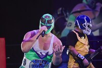 スーパー・ササダンゴ・マシンとアイキッド。