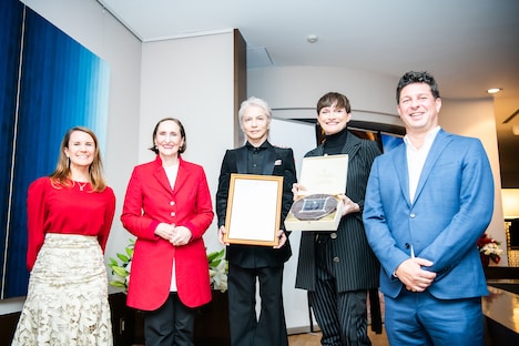 オーストリア観光大使就任式の様子。