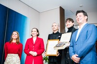 オーストリア観光大使就任式の様子。