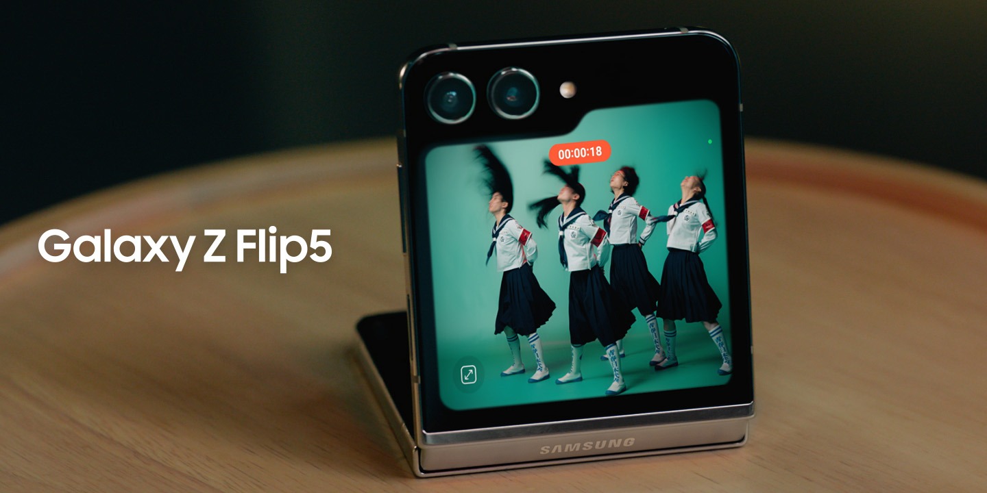 「Galaxy Z Flip5」新CMより。