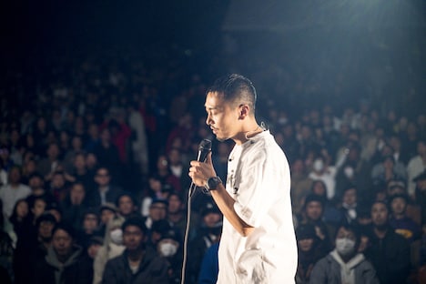 アンコールで再び登場した田我流。（Photo by Yukitaka Amemiya）