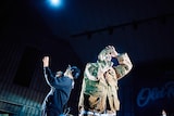 B.I.G.JOEと田我流。(Photo by Ayako Suzuki)