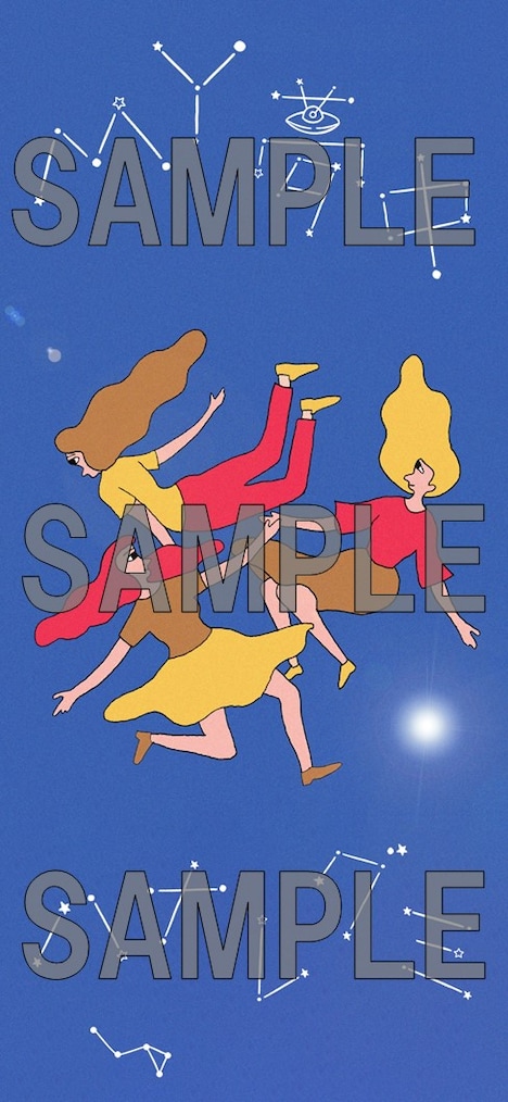 ハナレグミ「MY夢中」ジャケットを使用したスマートフォン用壁紙のサンプル画像。