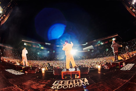 「ベリーグッドマン結成10周年 × 阪神甲子園球場100周年記念事業 ベリーグッドマン ～甲子園 LIVE 2023～」の様子。（Photo by KEIKO TANABE）