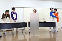 左からマサヒロ、リョウガ、変装したシューヤ、カイ、ハル。