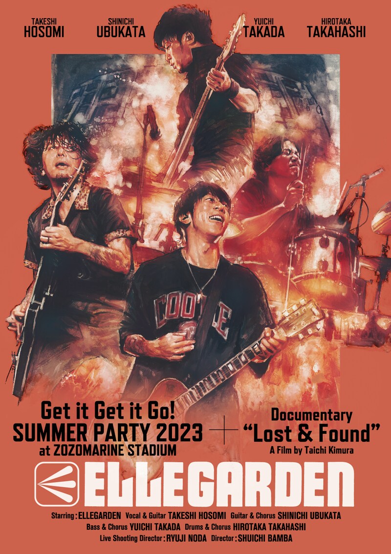 ELLEGARDEN「Get it Get it Go! SUMMER PARTY 2023 at ZOZOMARINE STADIUM」 + 「ELLEGARDEN : Lost & Found」ジャケット