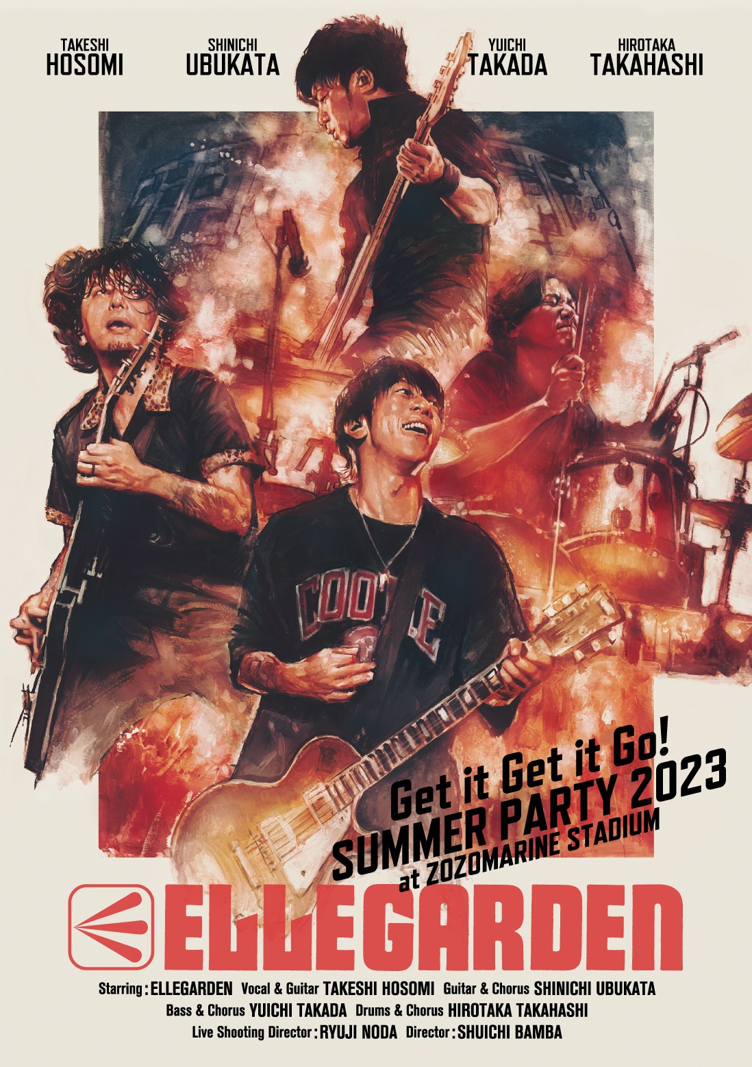 ELLEGARDEN「Get it Get it Go! SUMMER PARTY 2023 at ZOZOMARINE STADIUM」 ジャケット