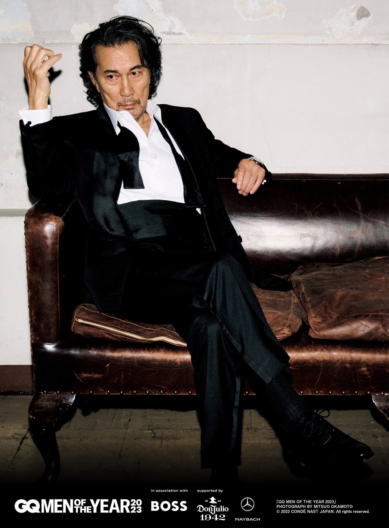 GQ Mrs. GREEN APPLE 役所広司 久石譲　吉田正尚　クロムハーツ 左から山田裕貴、役所広司。 - GQ MEN OF THE YEARに山田裕貴、安藤