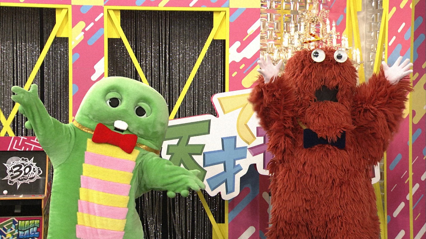 ガチャピンとムック。(c)ガチャムク
