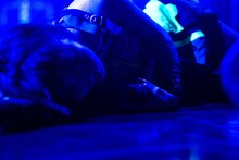 倒れるブラジル。