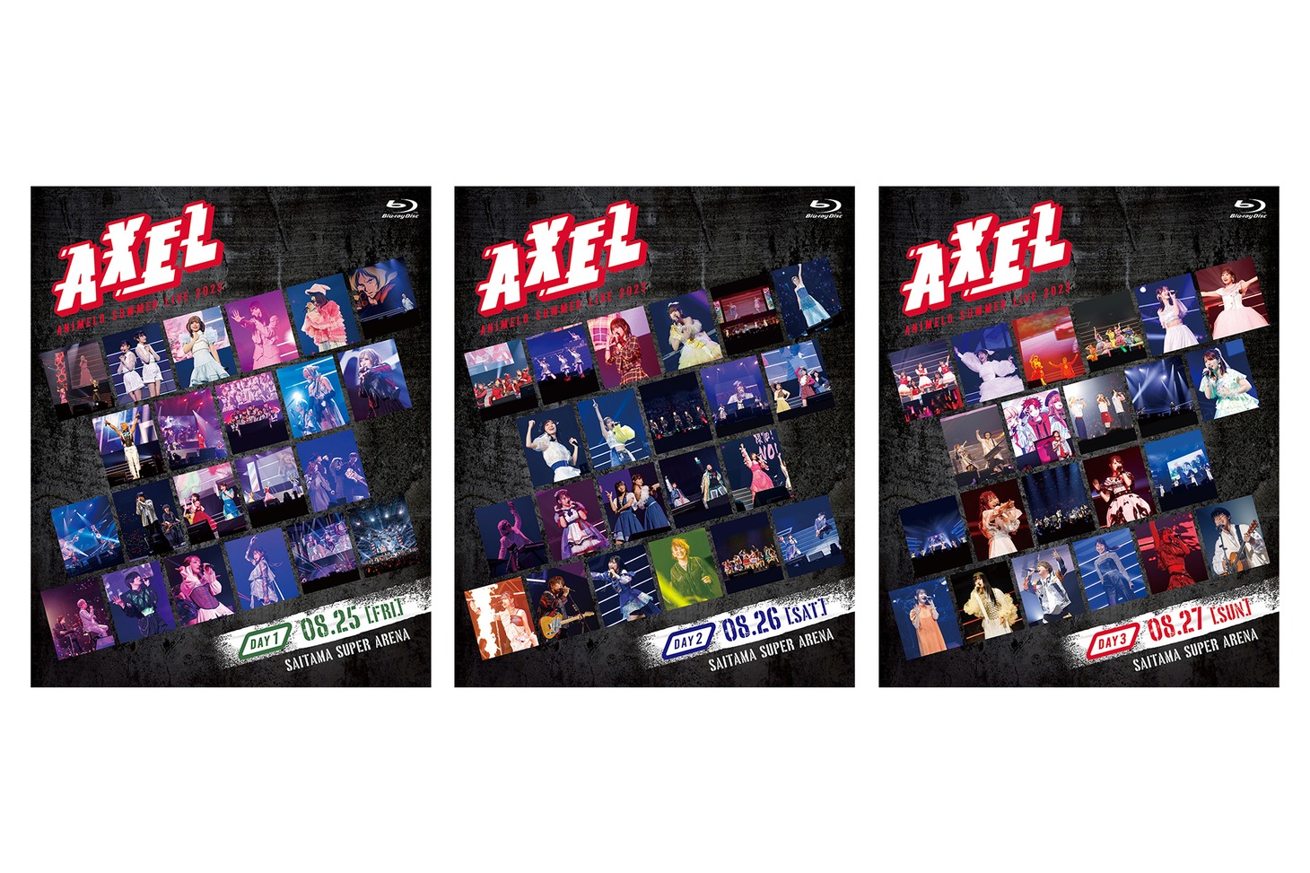 V.A.「Animelo Summer Live 2023 -AXEL-」DAY1～3のジャケット。 (c)Animelo Summer Live 2023